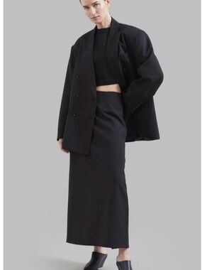 The Frankie Shop Black Demi Pencil Skirt